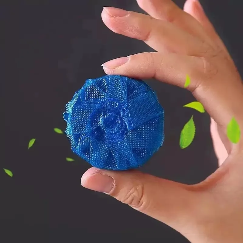 Blue Bubble Toilet Cleaner Balls 45g Solid Automatic Cleaning Deodorizer Disposable For Toilet