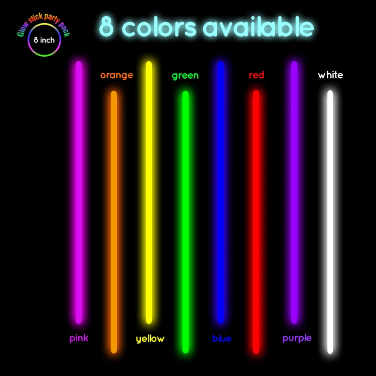 Glow Stick 100 Pcs With 100 Bracelet Connector Light Stick