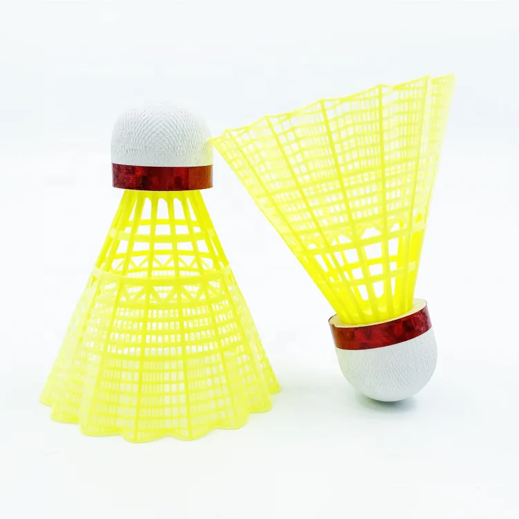 High Quality Durable Nylon Badminton Shuttlecock Yellow Shuttlecock with Training Usage Factory Supply at Price