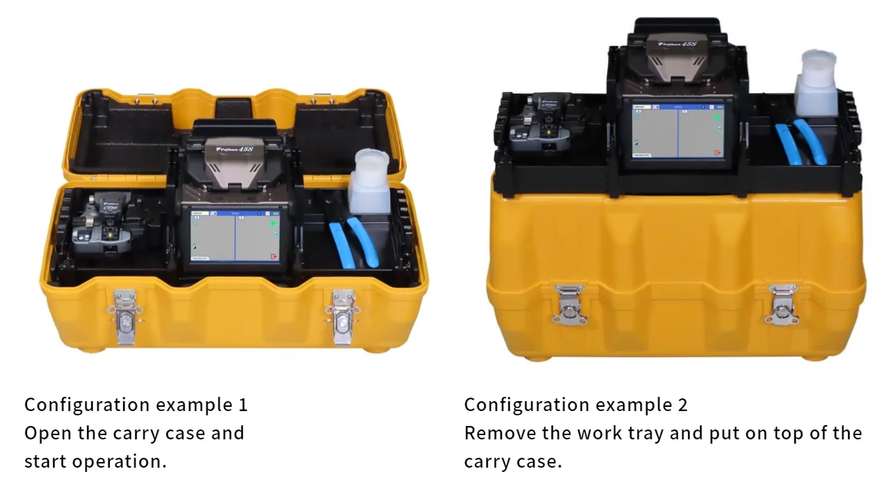 Original Japan Optical Fibre Equipment Fusion Splicer 45S With Fiber Cleaver updated from 41S+ splicing machine