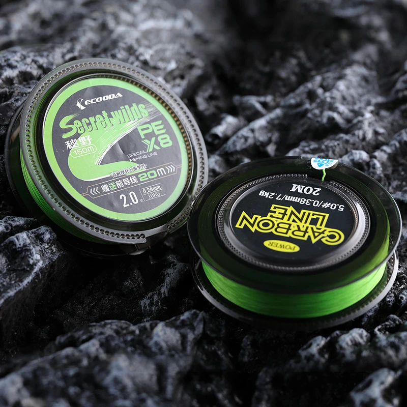 ECOODA Secret Wilds X8  PE  Line Fresh and Sea Fishing Line 150M with Additional 20m Leader Line