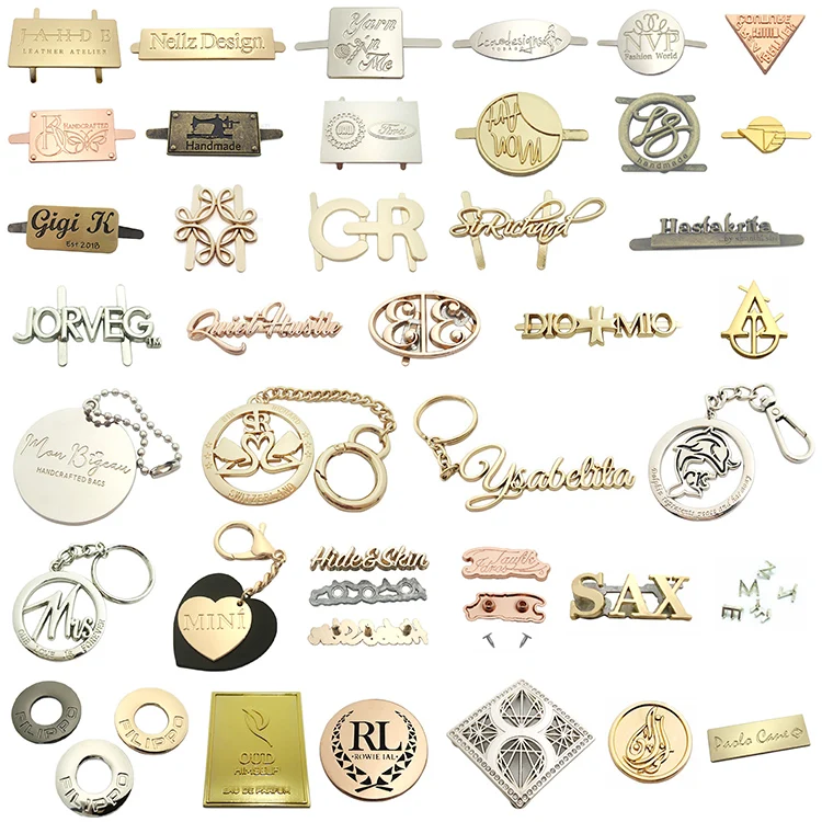 Buy Wholesale China Bag Accessories Labels Diy Custom Handmade Gold Brand  Name Logo Metal Tags For Handbags & Metal Label at USD 0.1