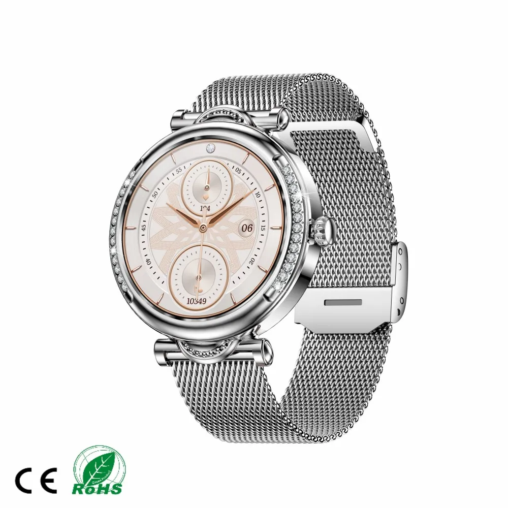 Password Screen Locking Function Steel Strap Fancy Women's Smart Sport Watch CF32 Lady Smart Watch