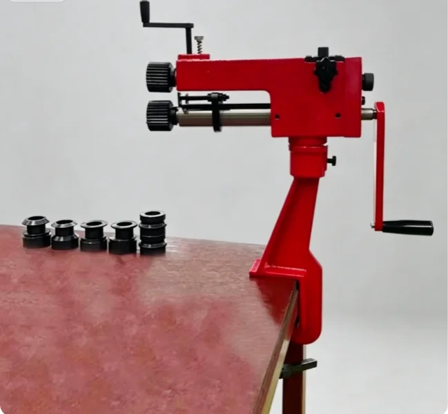 TEBAK Sheet Metal Rotary Forming Tool RM08 Manual Bead Rolling Machine for Metal Fabrication