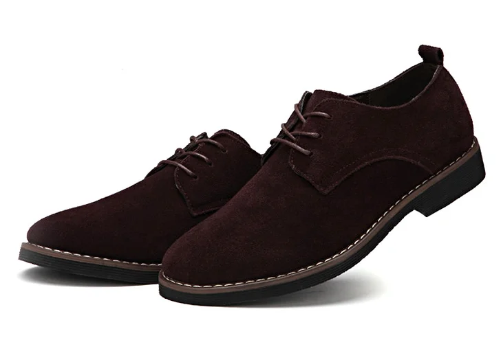 Hot Sale Brown Suede Shoe Men Leather Office Formal Dress Shoes ...