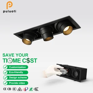 Hotel Wall Cleaning LED 2700K-5700K Ceiling Lamp 30W Recessed Spotlight with Anti-Glare Design Adjustable Angle Spot Lights