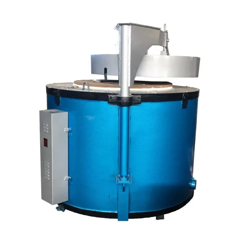 Natural Gas Fired Aluminum Melting Furnace Crucible Melting Furnace With Tilting System