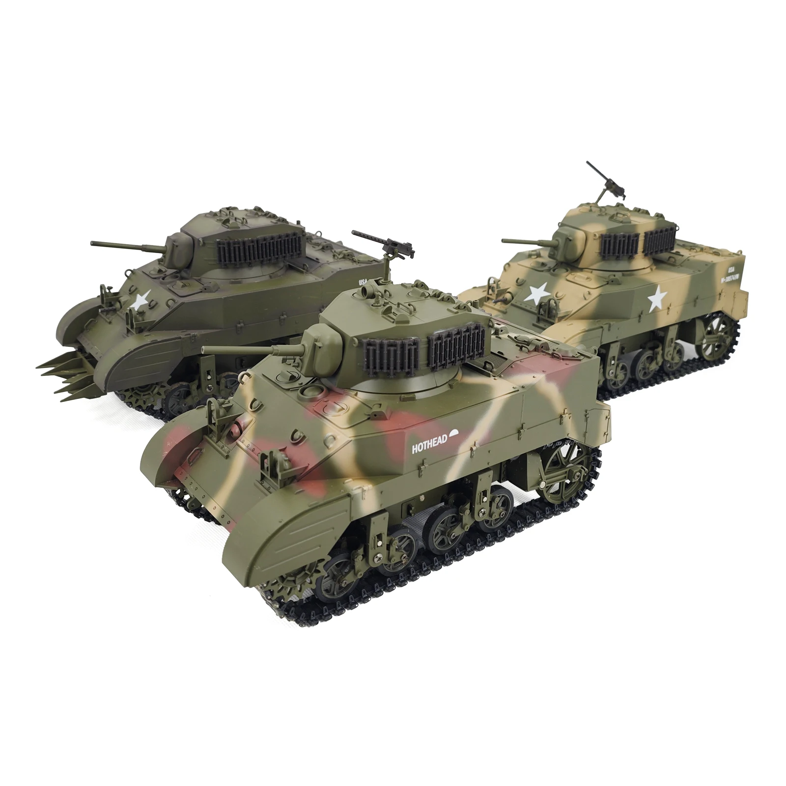 COOLBANK Model New 1/16 Scale RC Tank M5A1 Stuart Light Tank
