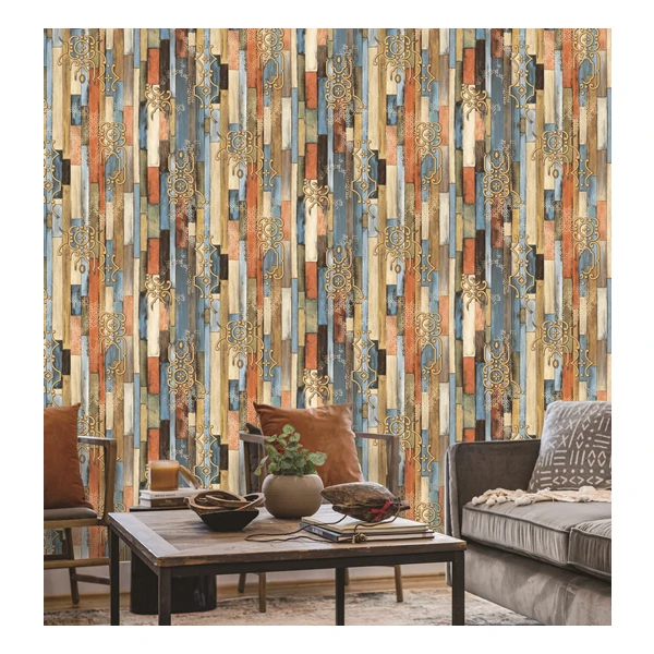 Wood design Wallpaper Vinyl Wallpaper Waterproof Home Decor Wallpapers/Wall Coating