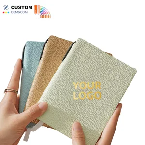 Manufacturing Optimized for Online Brands A6 Pocket Notebook Planner Journal Portable Business Simple Diary with Leather Cover