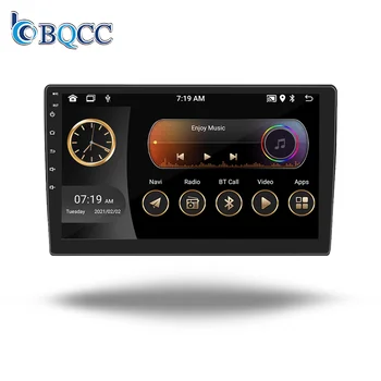 BQCC universal 2 Din 7"/9"/10" inch 4 core 2.5D screen android 13 Android auto carplay GPS WIFI BT RDS DVR mirrorlink car radio