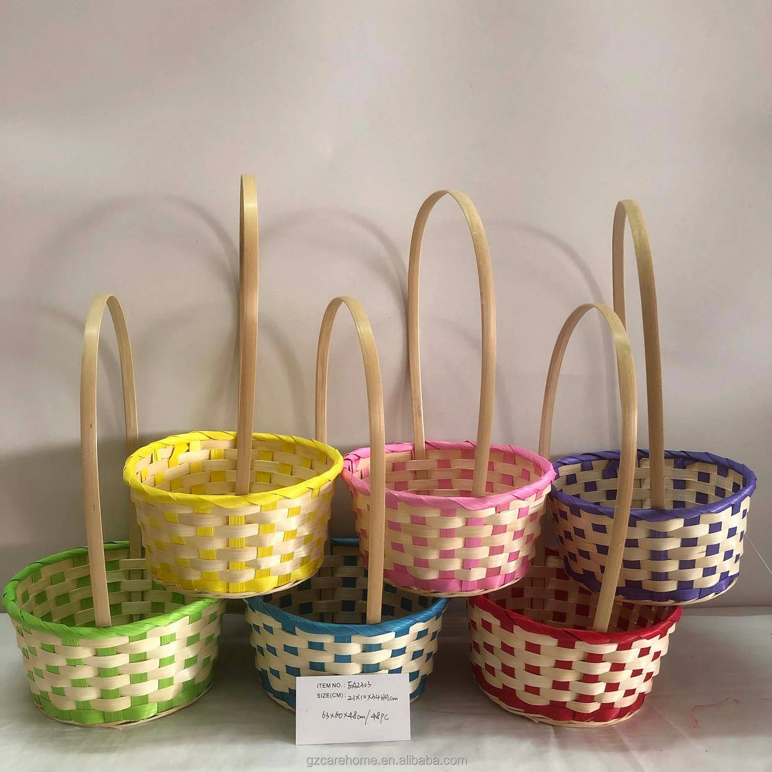 Portable Handmade Rattan Storage Container Houseware Bamboo Woven Gift Storage Basket With