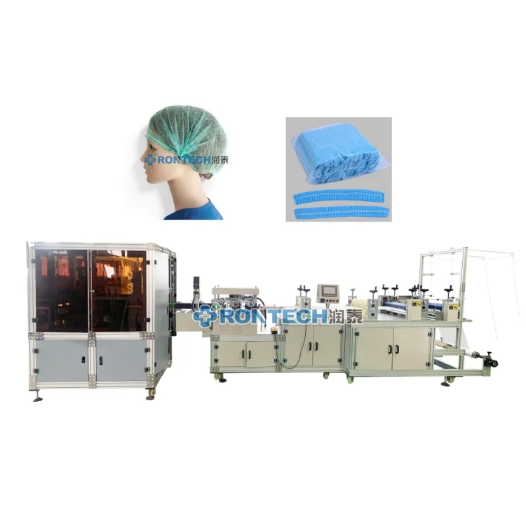 Automatic Disposable Hair Cover Making Machine Size Adjustable Bouffant Cap Packaging Machine with Motor As Core Component
