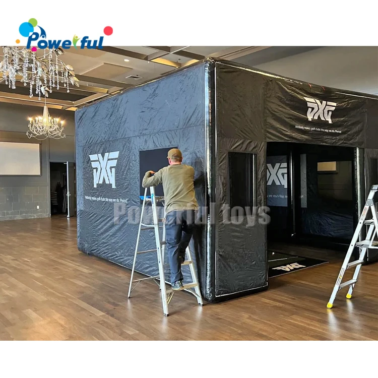Luxury Inflatable Golf Simulator Tent - Airtight Outdoor Enclosure for ...