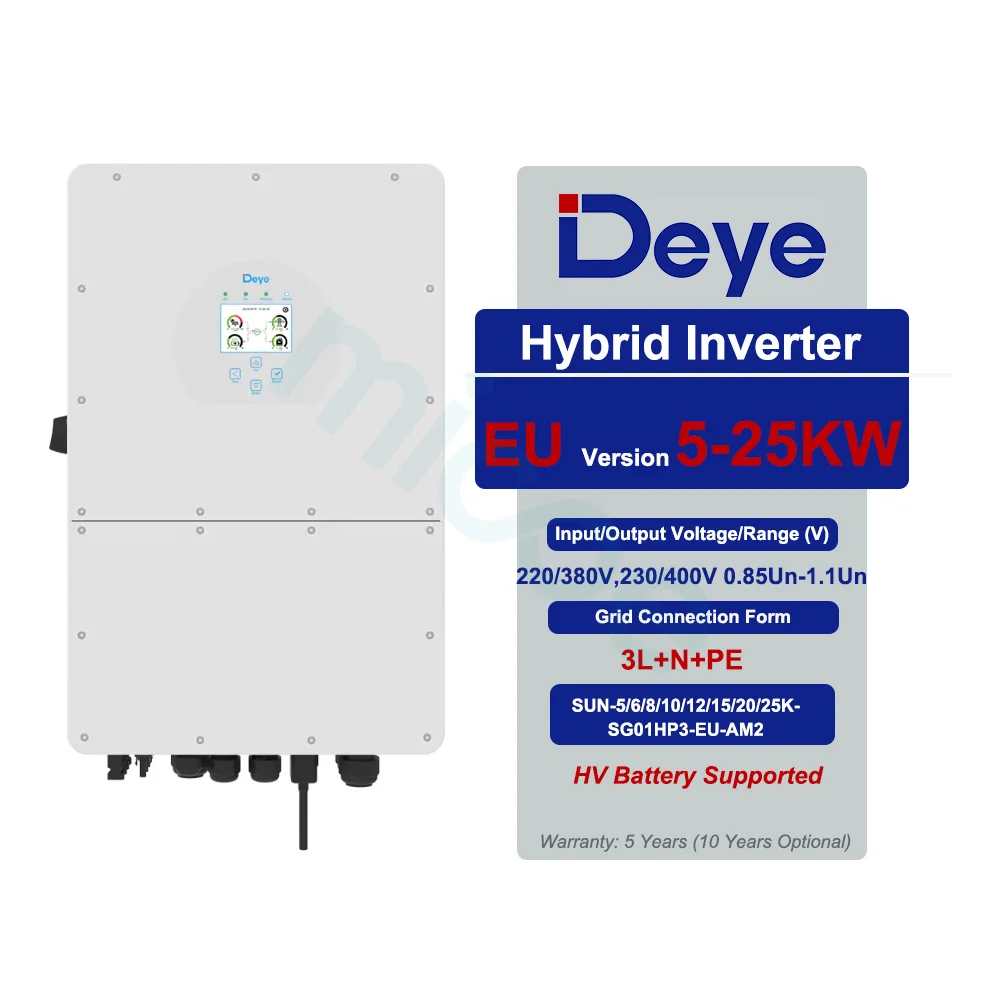 Deye Three Phase Hybrid Inverter - Efficient Solar Power