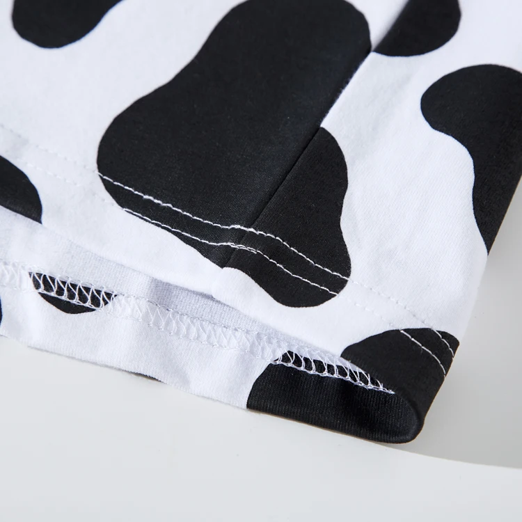 Cows All Over Screen Printing Unisex High Quality 100% Cotton Custom Loose T Shirt