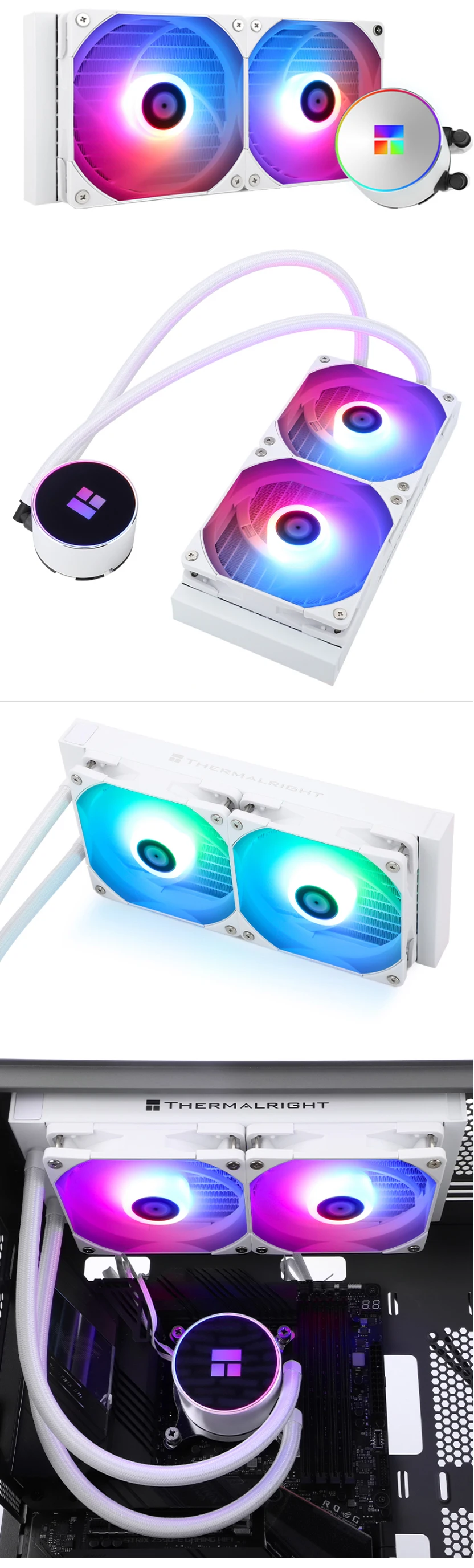 Thermalright Frozen Magic240/360 White Argb Water Cooling Aio Kit 5v