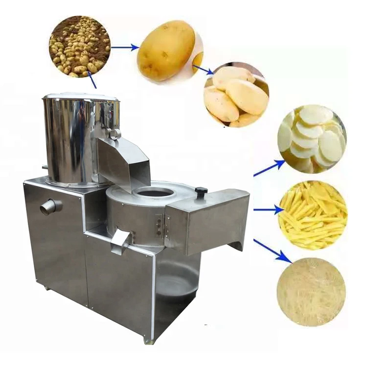 Edge-Cutting And Multifunctional Pallet Potatoes Chips Making Machine 