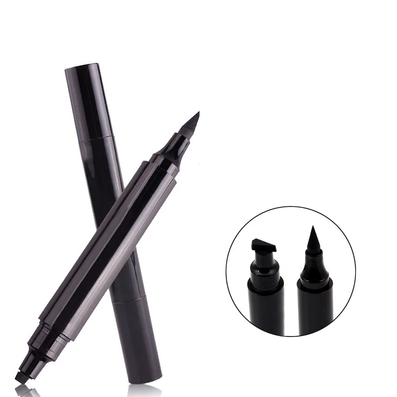 Double Headed Waterproof Long Lasting Makeup Eyeliner Pen Delineador De Ojos Black Eyeliner 