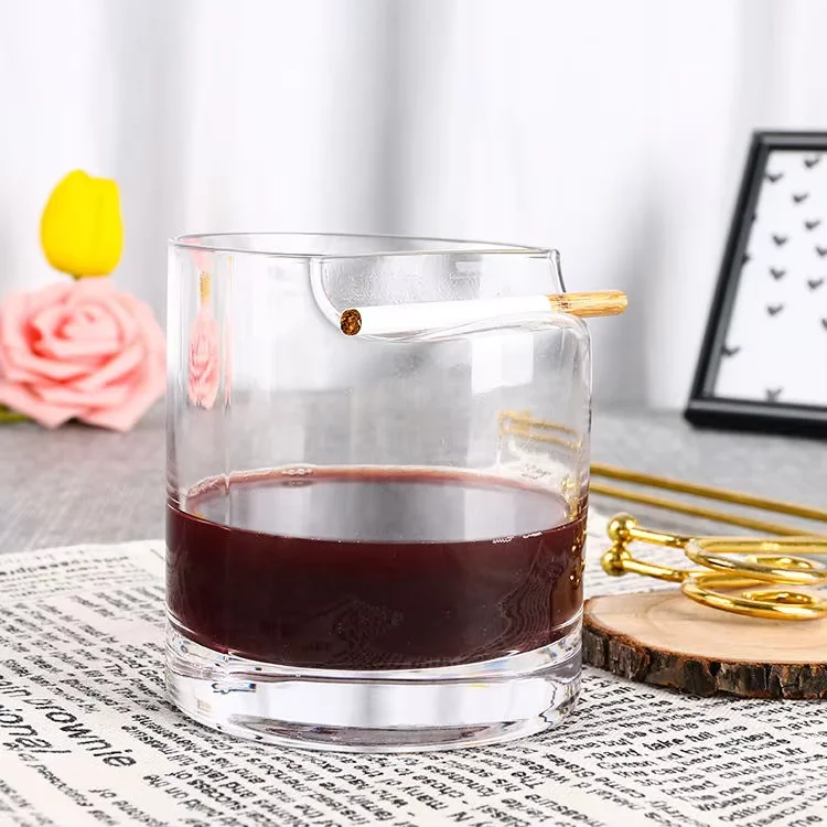 High Quality   New Fancy Popular Design  Whisky Glass Transparent Cigar Cup Bar Glassware Beer Glass