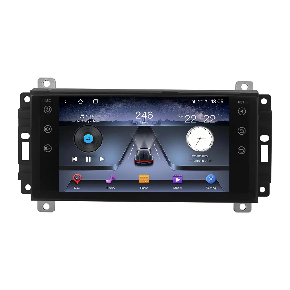 Android 13 IPS Screen Car DVD Player GPS Navigation for Dodge caravan for Dodge Nitro for Jeep Universal Stereo Video