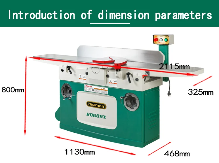Hisimen H0490x 12inch 2000w Electric Electric Wood Thickness Planer For Woodworking Industrial