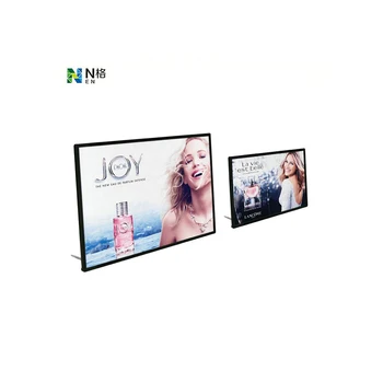 Cadre Lumineux LED Pour Affiches Publicitaires - Format A3, Fin, Pour Restaurant, Café, Bar (sans Affiche Incluse)