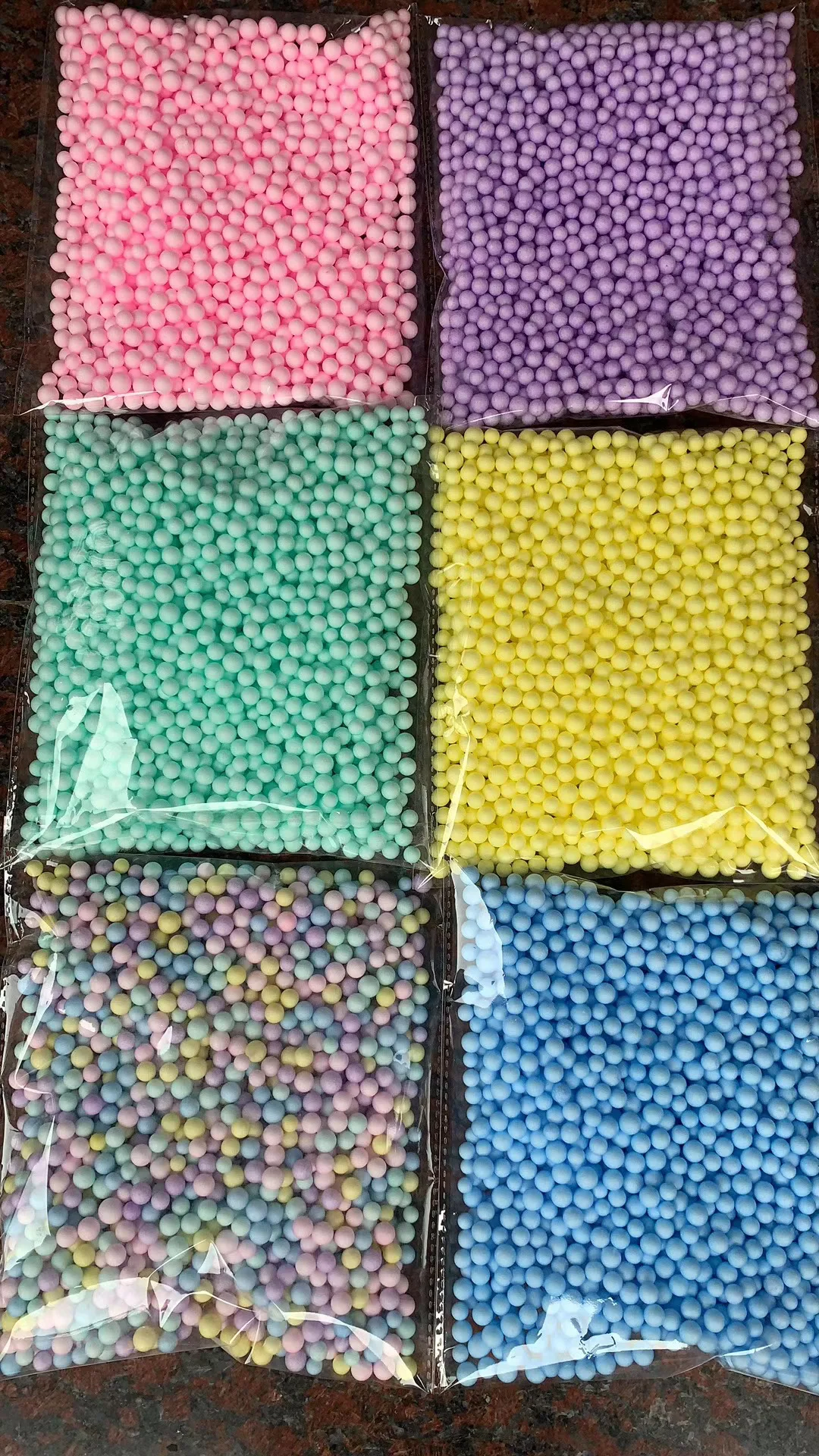 Шарики из пенопласта 2,5-3,5 мм смешанных цветов, аксессуары для снежной грязи, шарики для слайма, маленькие крошечные шарики из пенопласта для пенного наполнителя