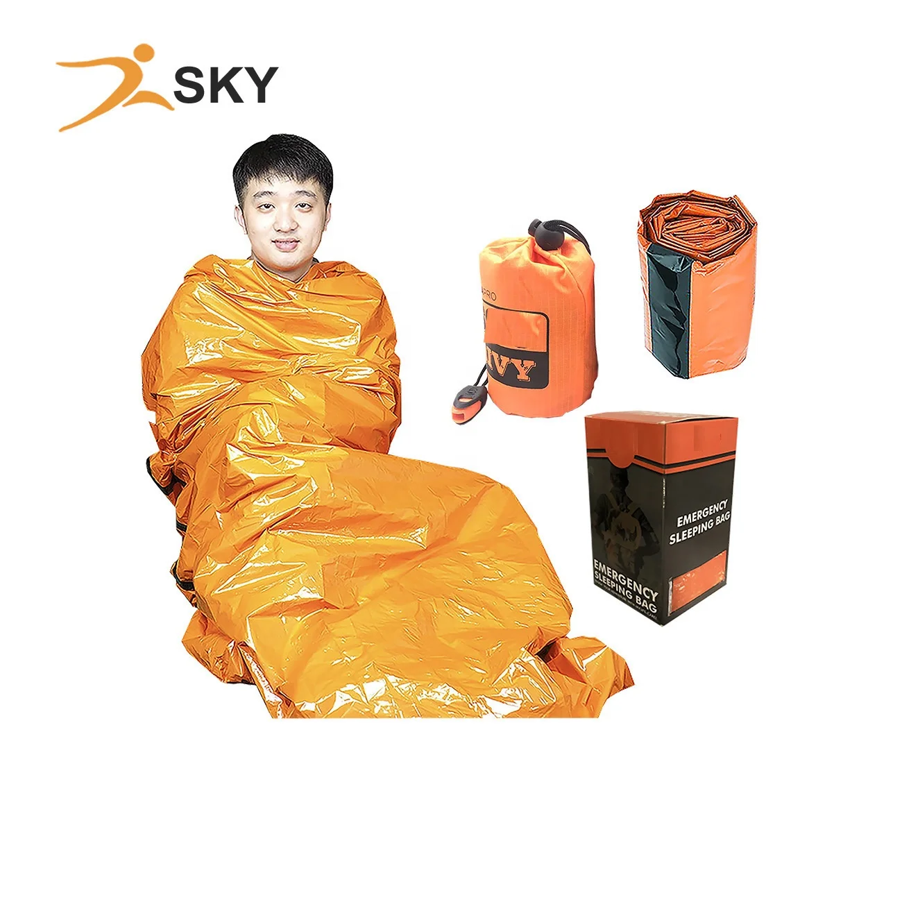 Emergency Bivy Sacks Survival Sleeping Bag Mylar Thermal Bivvy