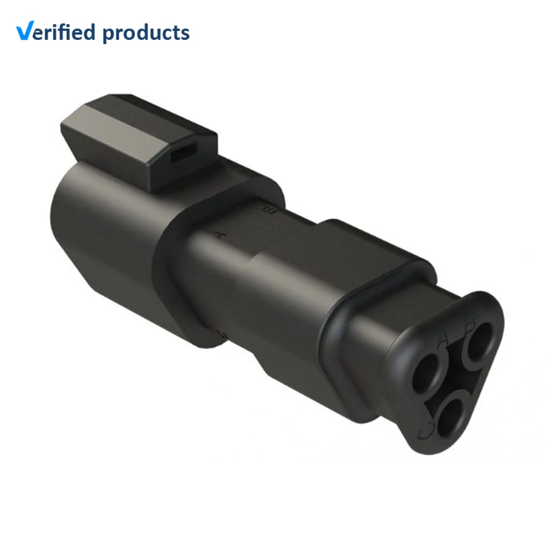 Amphenol Industrial Plug 3 Way Crimp Termination AT Cable connector AT04-3P-SR02BLK manufacture