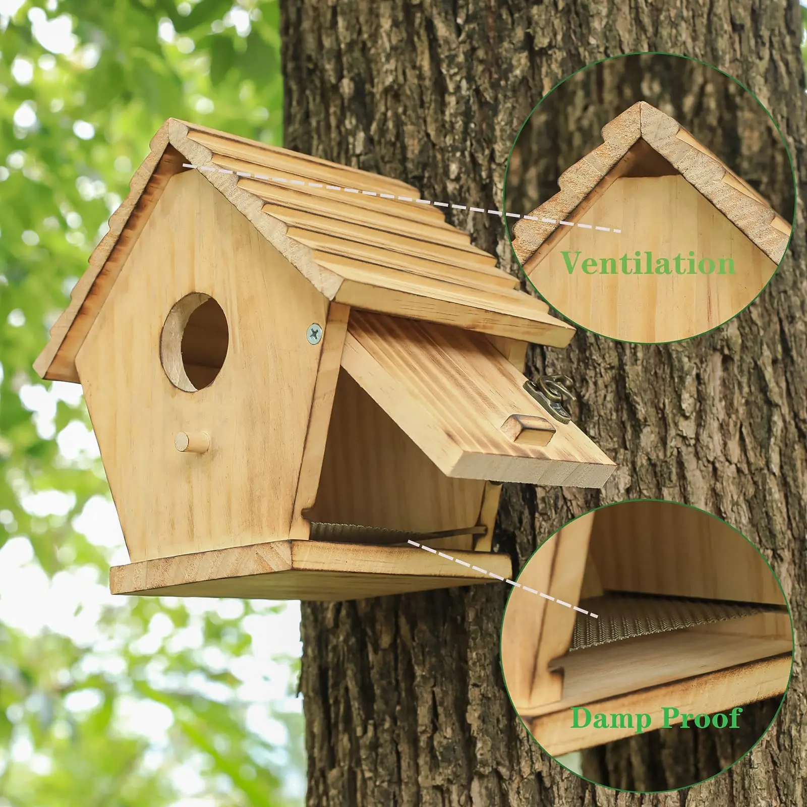 Birdhouse For Small Birds - Simulated Nest Decoration For Garden And Home Comfortable Habitat For Parrots And Small Birds
