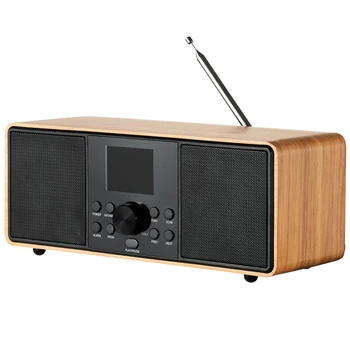 Am Fm Radio Classic Retro Wood Table Radio Bluetooth Speakers Radios ...