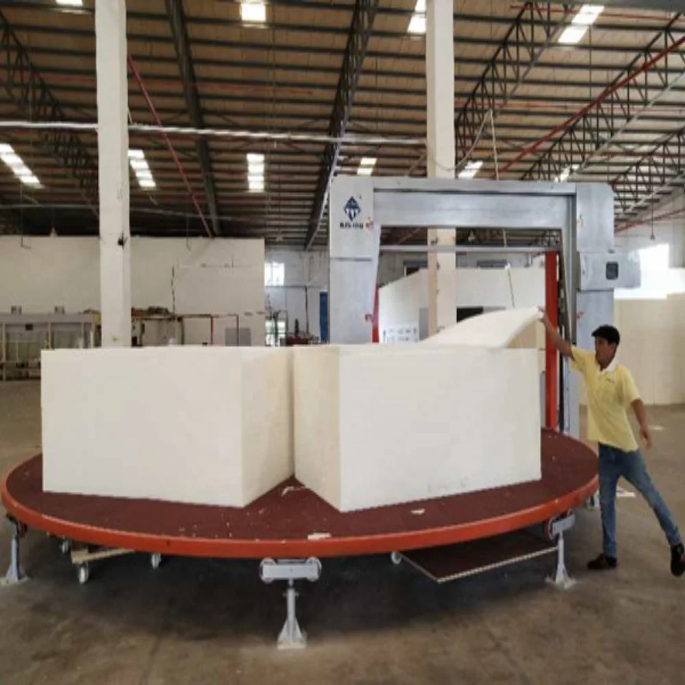 Horizontal Automatic Carrousel Foam Cutting Machine/Round Table Cutting Machine