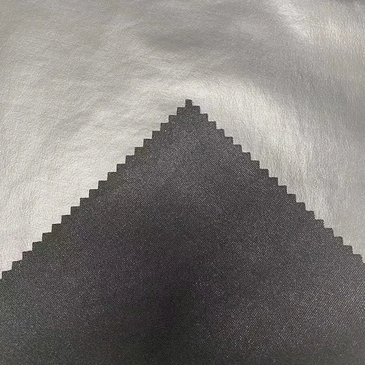 Polyurethane Knitted Jersey Laminated Waterproof PU Coated 2 Layer 4 Way Stretch Fabric