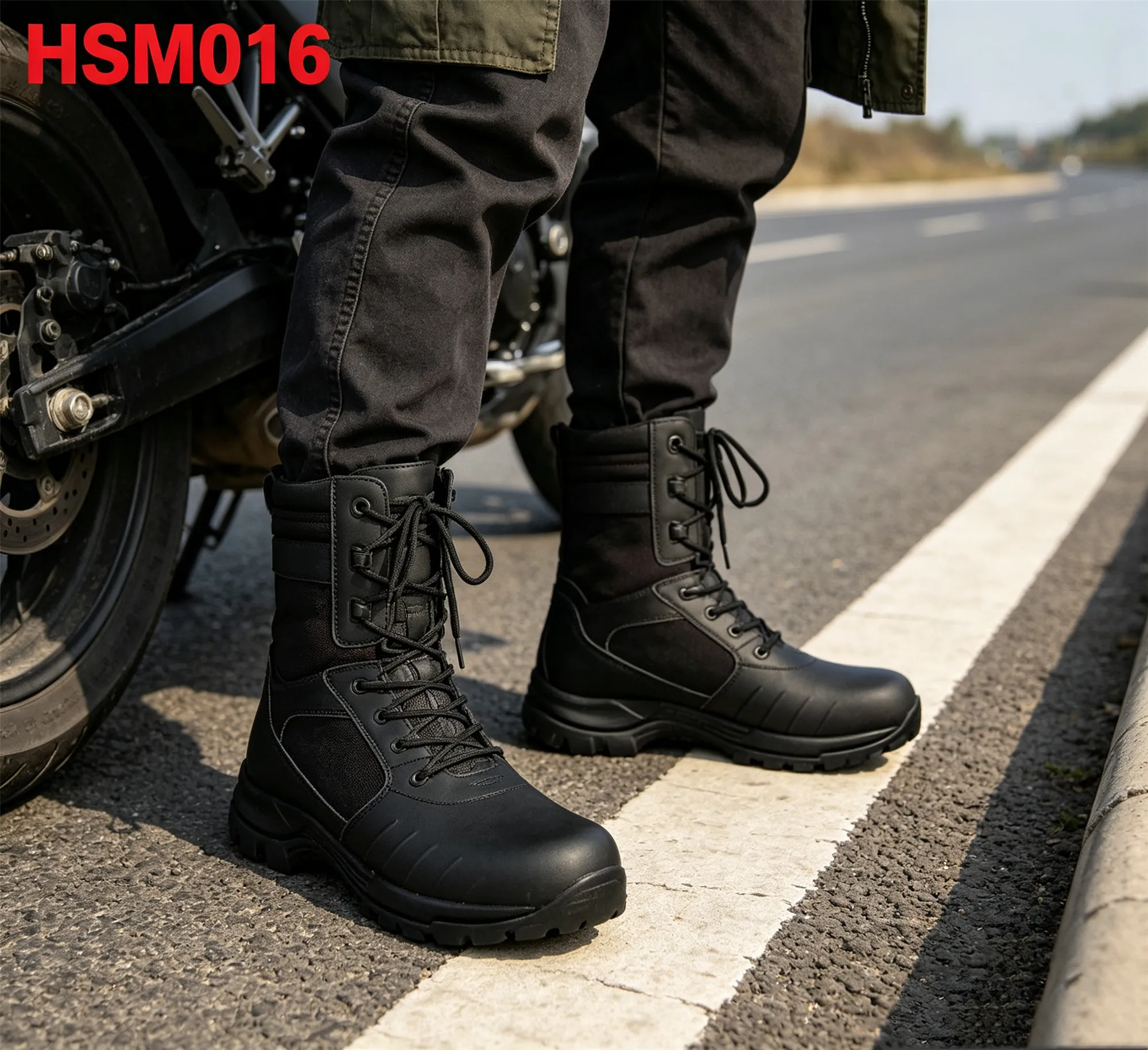 XYM,Operational Level One Pair 29$ Hua Singh Tactical Gear Boots Rugged Terrain Anti-shock EVA+Rubber Sole Combat Boots HSM016