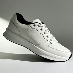 2026 New High Quality Casual Black Sports Shoes Thick Sole White Small Size Loafers Air Cushion Walking Winter Summer