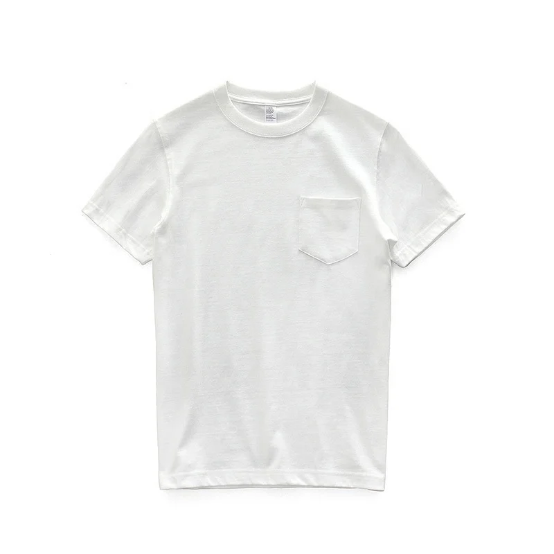 JL-82503 Wholesale New Summer ECO Friendly T Shirt Bamboo T Shirts Men’s Plain T Shirt With Pocket