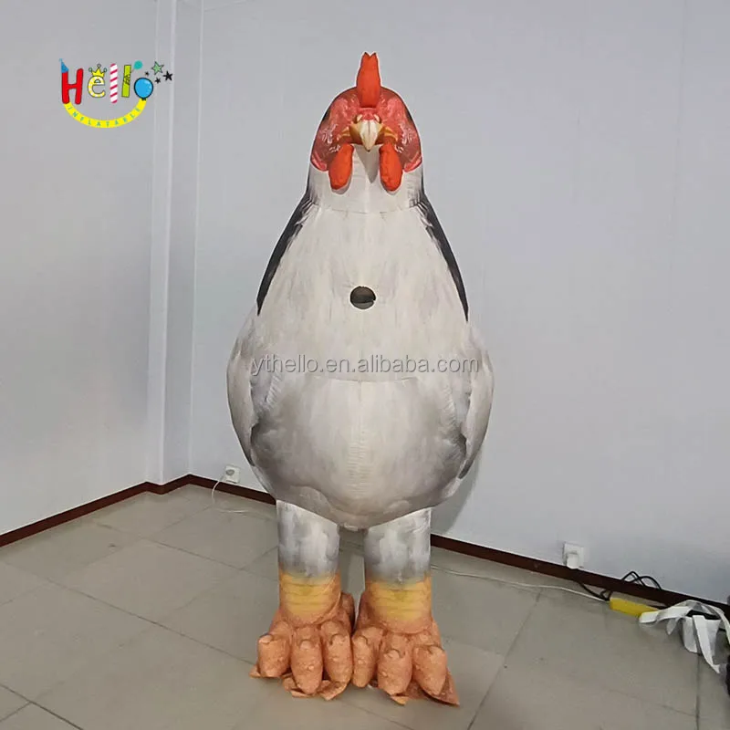 Plastic Inflatable Chicken Giant Inflatable Rooster Costume Inflatable Chicken Costume Animal ...
