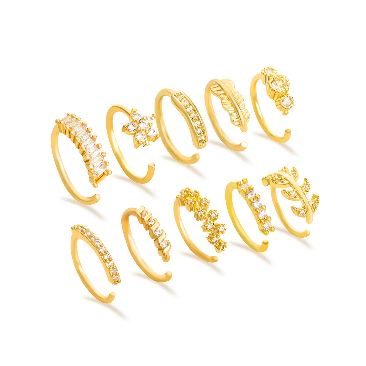 Fake Nose Piercing Fake Septum Non-Pierced Clip Nose Piercing Nose Ring Hoop Septum Fake Piercing Jewellery Women Men