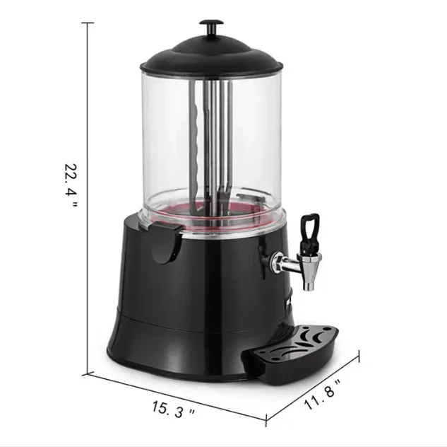 220V 400W Hot Chocolate Warmer Machine Commercial Chocolate Coffee  Dispenser Electric Milk Soymilk Heater Hot Drink