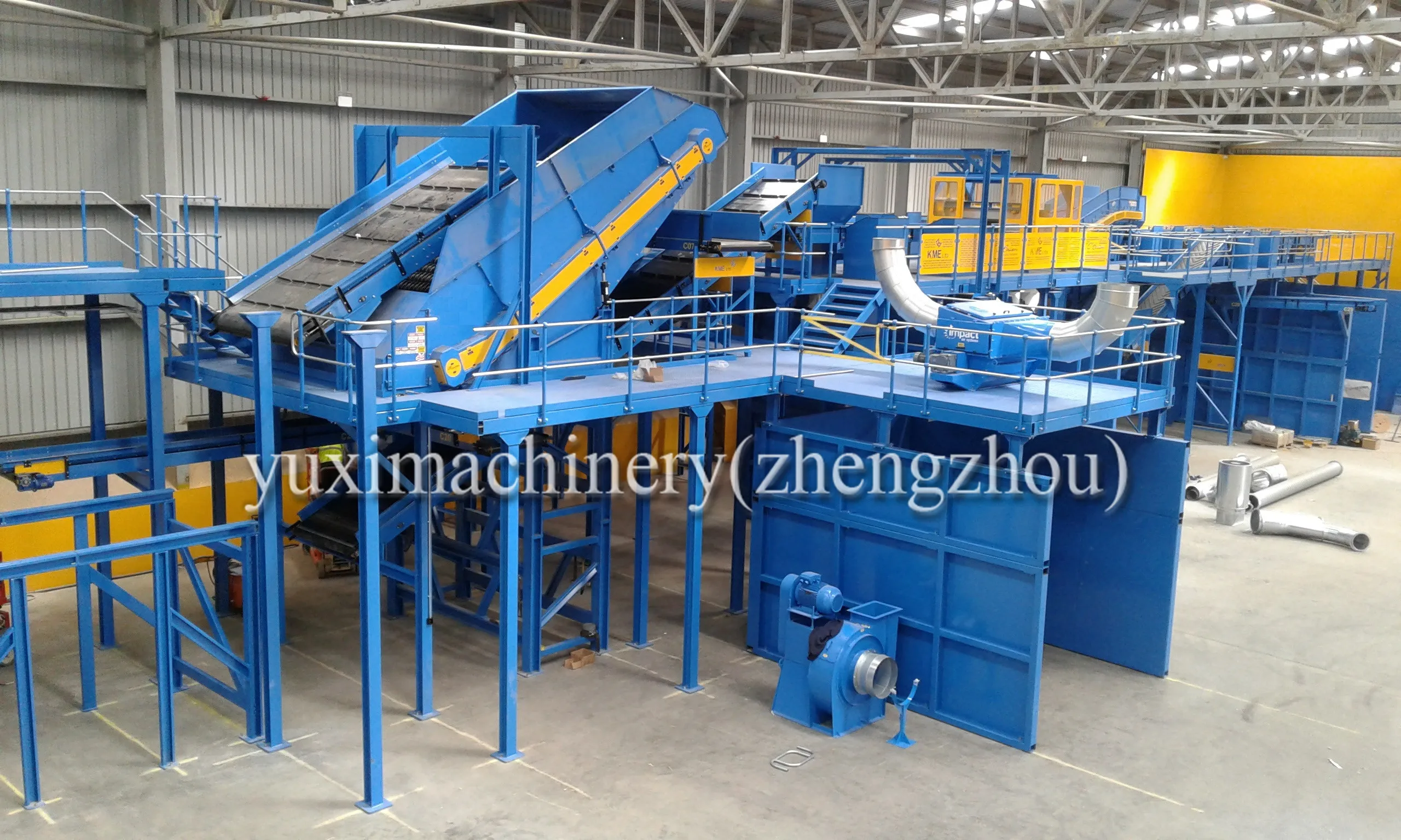 Factory Direct Supply Ballistic Separator for MSW Waste Sorting Plant