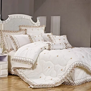 KOSMOS Bedding Polycotton Embroidered Lace King Comforter Set on Sale