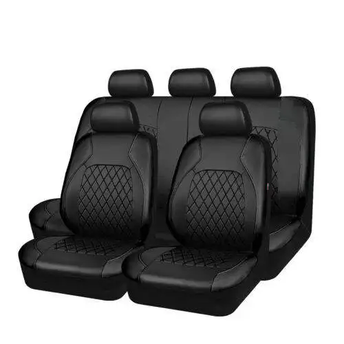 High End Breathable Set Car Seat Luxury Sports Universal Black Pu