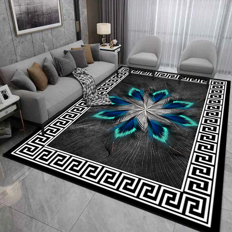 Ecofriendly Modern Rugs Good Price Living Room Printed Carpet Floor