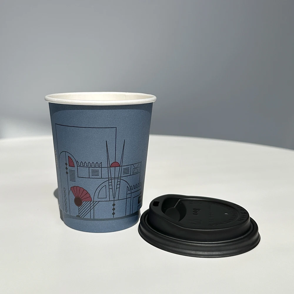 Waterproof Heat Insulation Double Wall Paper Cup For Hot Drink 8oz 10oz ...