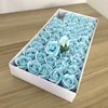 Cabeza de flor grande de tres capas [azul claro]