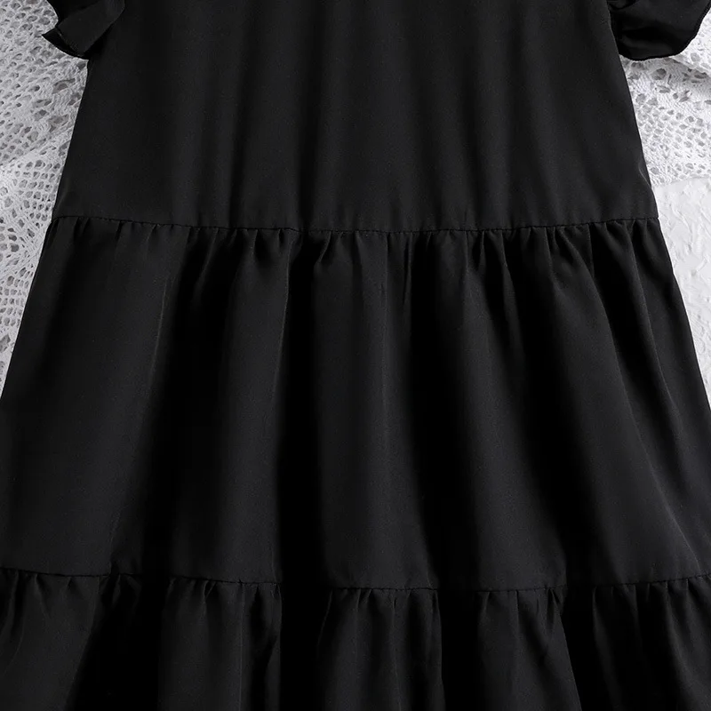 Jurken Voor Babys Zomerjurk Meisjes 2025 Zwarte Mouwloze Jurk