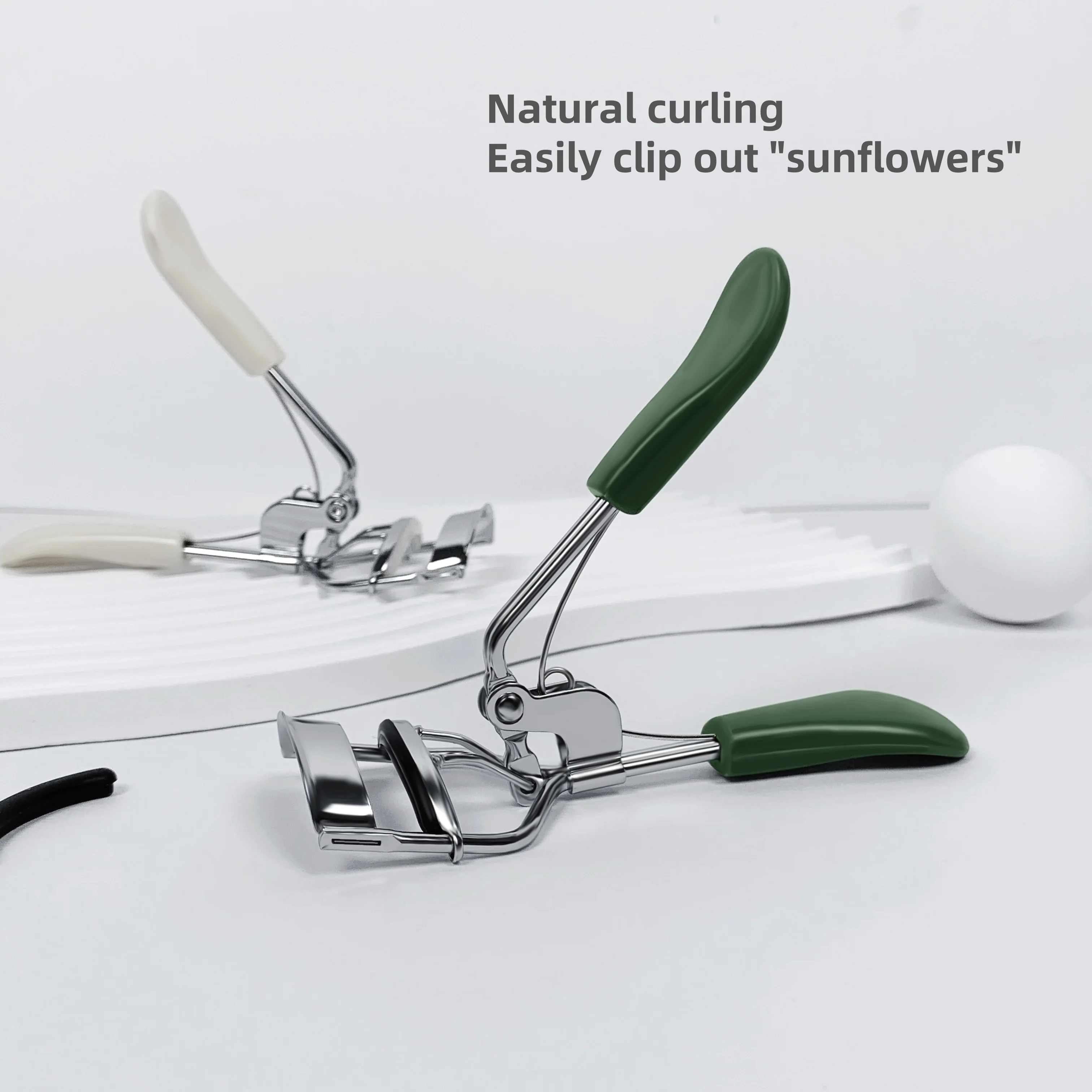 OEM ODM Customized Label Eyelash Curler Popular Choice Non-Slip Elastic Rubber Handle Natural Beauty Lash Curler H41a43099eae644dc831eed22cd3683feS