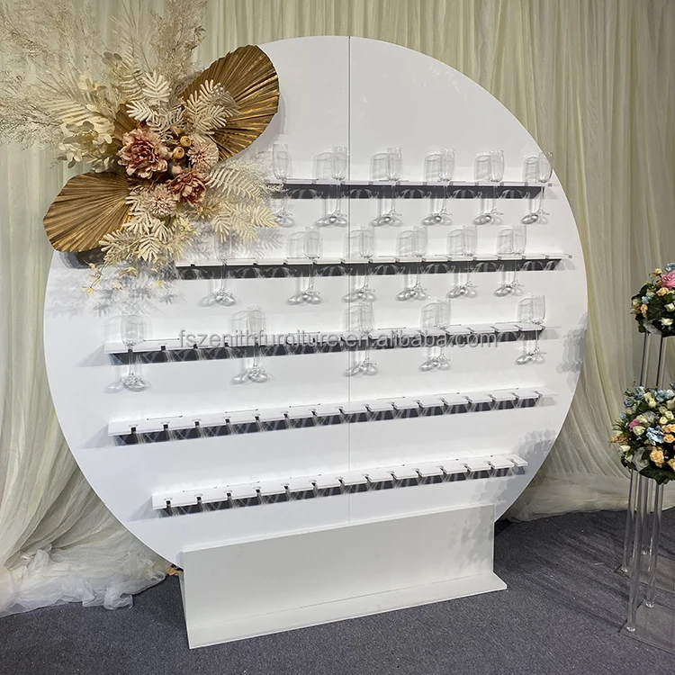 Factory Price Multi Layers Home Store Acrylic champagne Wall Wine Rack Shelf Display Stand Holder