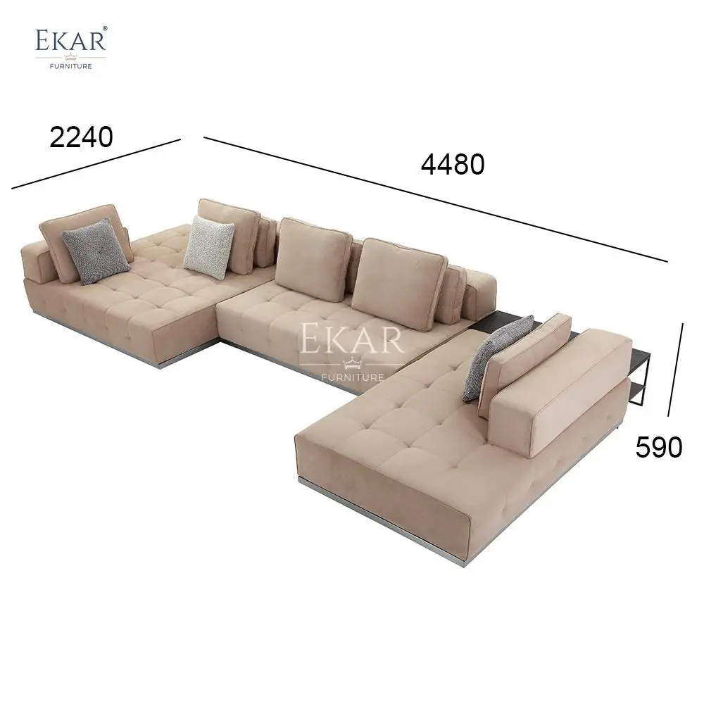 product modern designer sofa set new import pine wood without armrests velvet modular contemporary style bed for living spaces-71